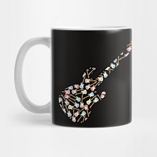 Retro Style Guitars (Pastel) Mug